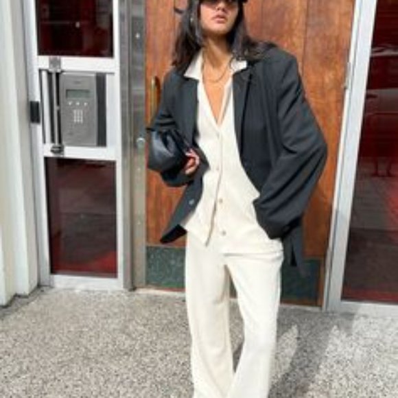 OAK + FORT RIB-KNIT BUTTON UP TOP and RIB-KNIT PANT SMALL New with Tags - Picture 12 of 12